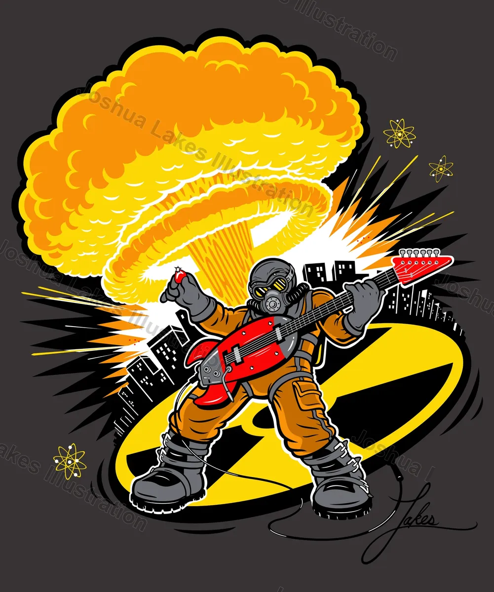 Nuclear Metal - original illustration by Joshua Lakes